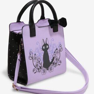 Studio Ghibli Kiki's Delivery Service Jiji Bow Floral Mini Satchel crossbody bag